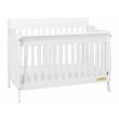 AFG Baby Furniture Alice 4-in-1 Convertible Crib with Toddler Guardrail White
