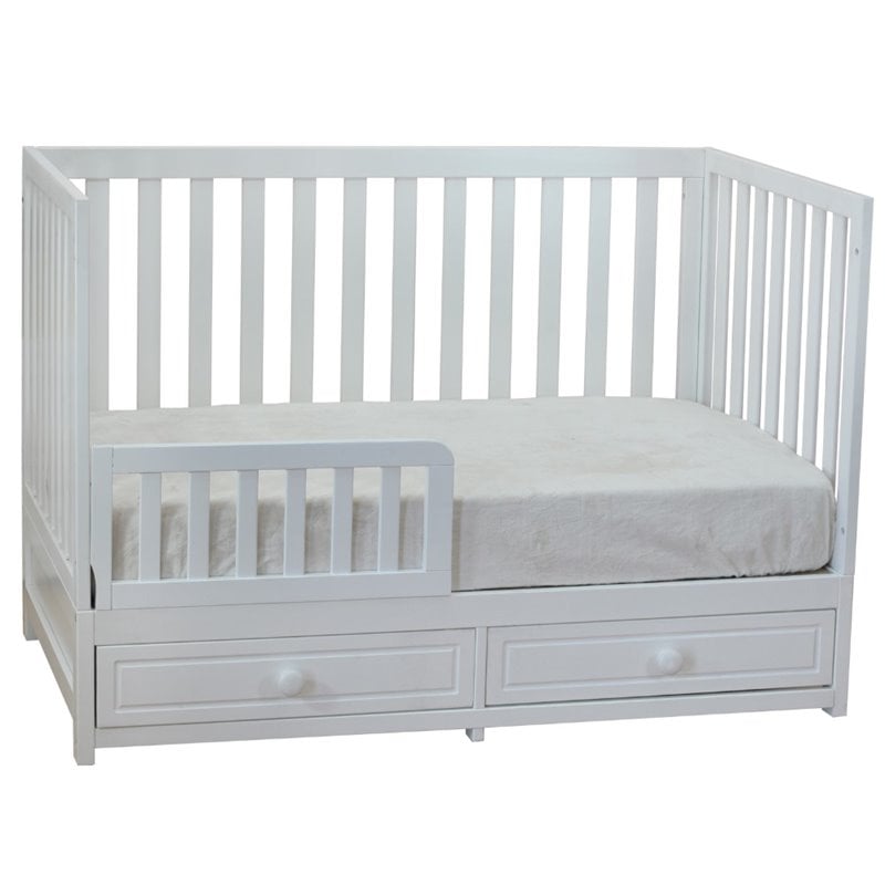 Athena Marilyn 3 In 1 Convertible Crib In White 668w