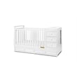AFG Daphne 2 in 1 Convertible Crib and Changer White