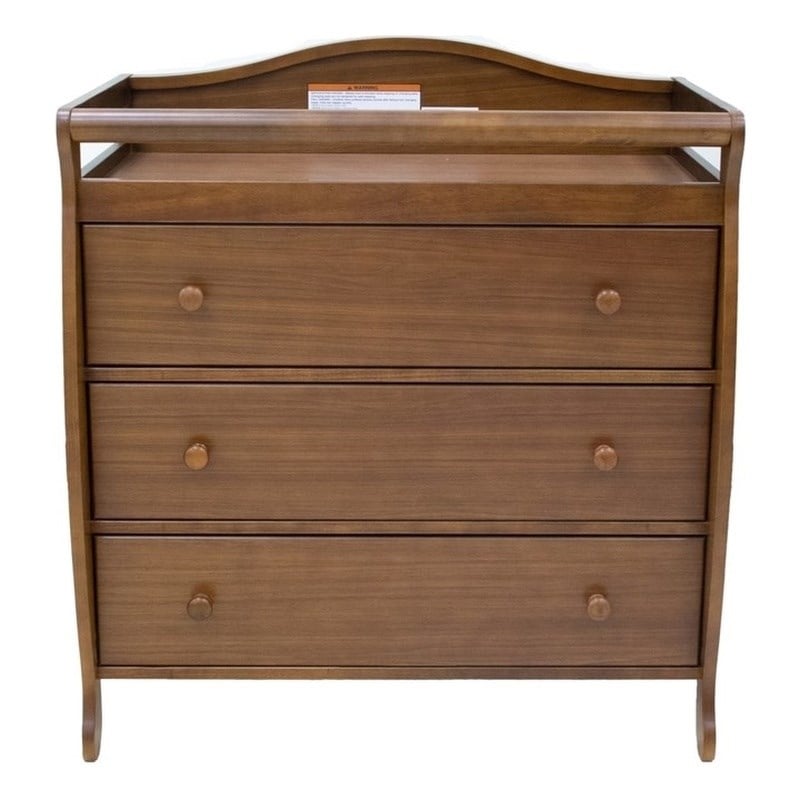 AFG Baby Furniture Grace 3-Drawer Changing Table Espresso