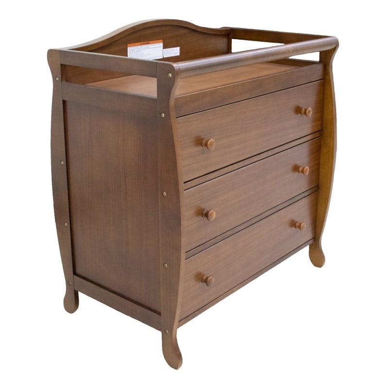 AFG Baby Furniture Grace 3-Drawer Changing Table Espresso