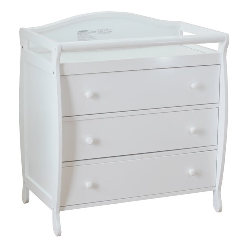 AFG Baby Furniture Grace 3-Drawer Changing Table White