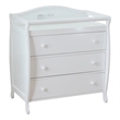 AFG Baby Furniture Grace 3-Drawer Changing Table White