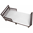 AFG Baby Furniture Anna Solid Wood Toddler Bed with Guardrails in Espresso