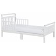 AFG Baby Furniture Anna Solid Wood Toddler Bed with Guardrails in White