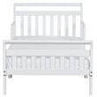 AFG Baby Furniture Anna Solid Wood Toddler Bed with Guardrails in White