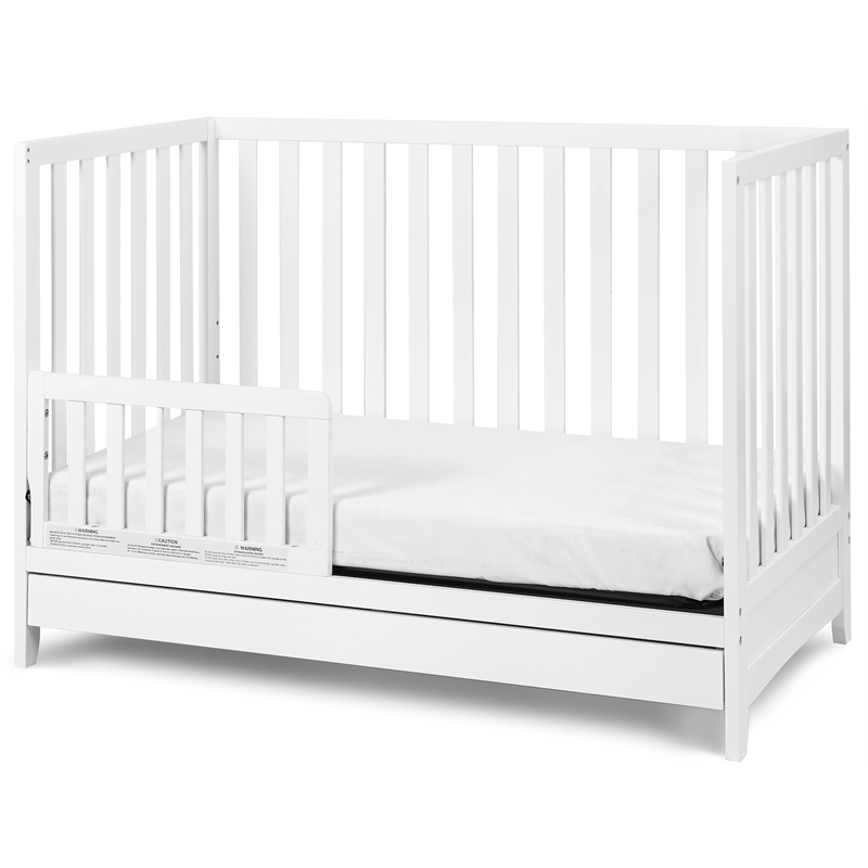 AFG Mila 3-in-1 Convertible Crib in White