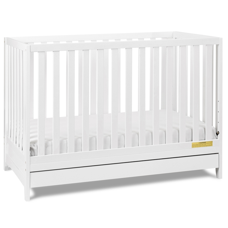 AFG Mila 3-in-1 Convertible Crib in White