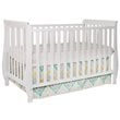 AFG Naomi 4-in-1 Convertible Crib with Mattress Set in White