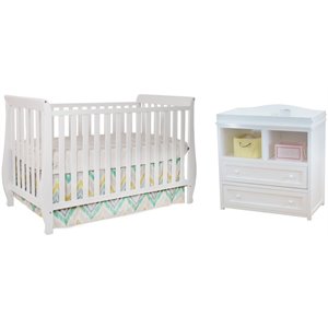 afg naomi 4-in-1 convertible crib with dresser changing table