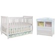 AFG Naomi 4-in-1 Convertible Crib with Dresser Changing Table in White