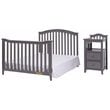 AFG Baby Furniture Kali 4-in-1 Convertible Crib and Changer Gray