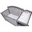 AFG Baby Furniture Kali 4-in-1 Convertible Crib and Changer Gray