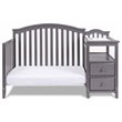 AFG Baby Furniture Kali 4-in-1 Convertible Crib and Changer Gray