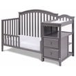 AFG Baby Furniture Kali 4-in-1 Convertible Crib and Changer Gray