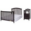 AFG Baby Furniture Kali 4-in-1 Convertible Crib and Changer Espresso