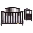 AFG Baby Furniture Kali 4-in-1 Convertible Crib and Changer Espresso