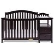 AFG Baby Furniture Kali 4-in-1 Convertible Crib and Changer Espresso