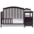 AFG Baby Furniture Kali 4-in-1 Convertible Crib and Changer Espresso