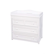 AFG Baby Furniture Leila II Solid Wood 3-Drawers Changing Table in White
