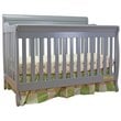 AFG Baby Furniture Alice Solid Wood 3-in-1 Convertible Crib in Gray