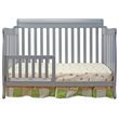 AFG Baby Furniture Alice Solid Wood 3-in-1 Convertible Crib in Gray
