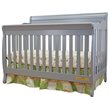 AFG Baby Furniture Alice Solid Wood 3-in-1 Convertible Crib in Gray
