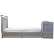 AFG Baby Furniture Daphne Solid Wood 2-in-1 Convertible Crib Gray