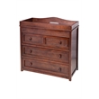 AFG Baby Furniture Leila II Solid Wood 3-Drawers Changing Table in Cherry