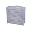 AFG Baby Furniture Leila II Solid Wood 3-Drawers Changing Table in Gray