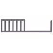 AFG Baby Furniture Kali Toddler Bed Guardrail Gray