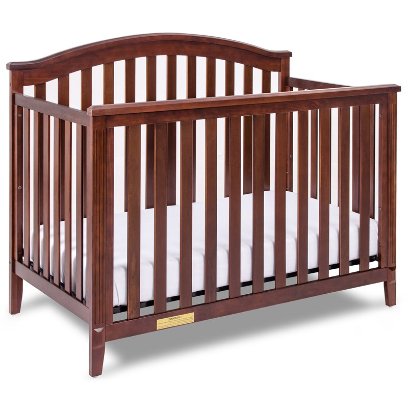AFG Baby Kali II 4-in-1 Convertible Crib with Leila 2-Drawer Changer in Espresso