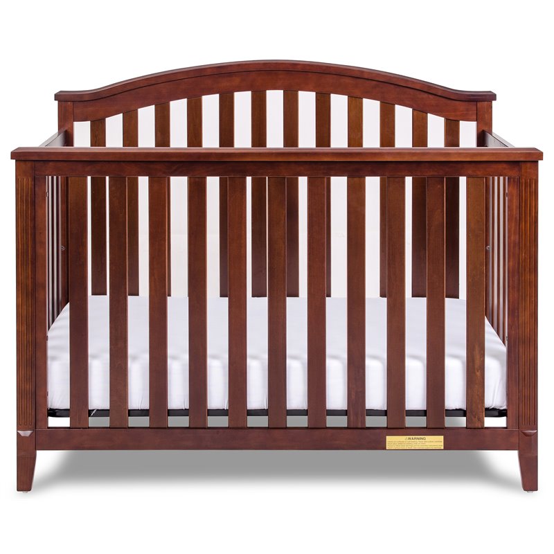 AFG Baby Kali II 4-in-1 Convertible Crib with Leila 2-Drawer Changer in Espresso