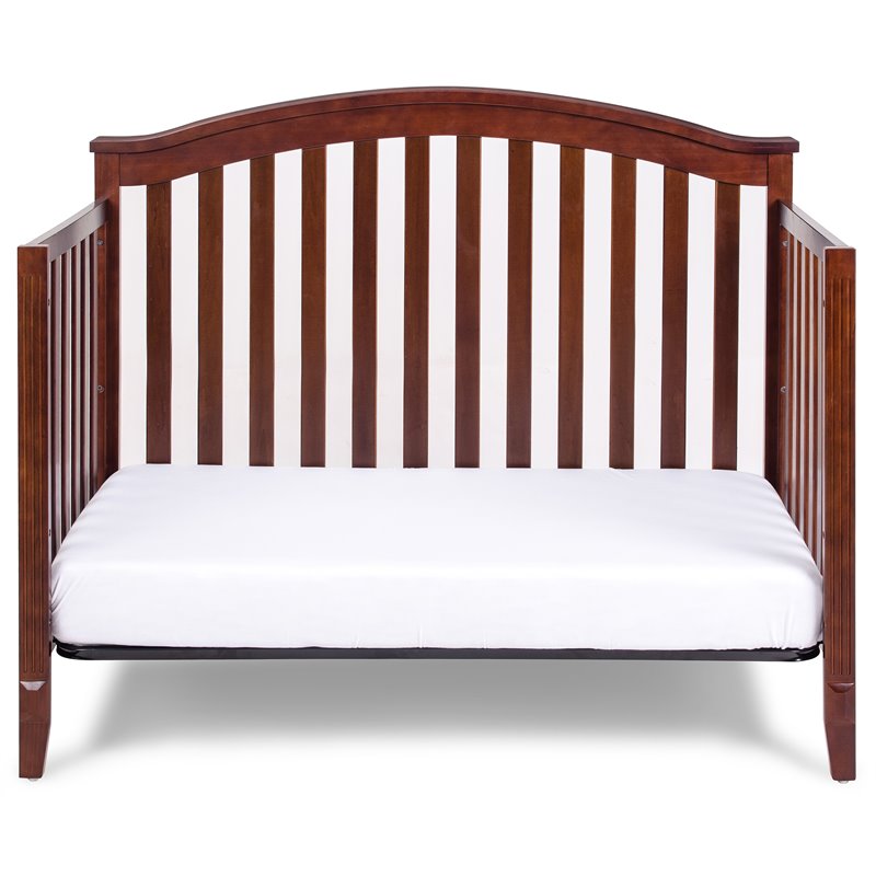 AFG Baby Kali II 4-in-1 Convertible Crib with Leila 2-Drawer Changer in Espresso