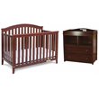 AFG Baby Kali II 4-in-1 Convertible Crib with Leila 2-Drawer Changer in Espresso