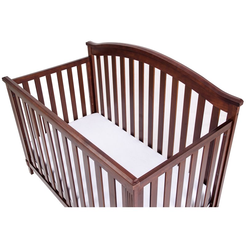AFG Kali II 4-in-1 Convertible Crib with Leila II 3-Drawer Changer in Espresso