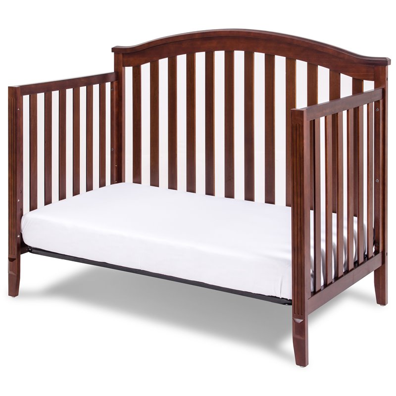 AFG Kali II 4-in-1 Convertible Crib with Leila II 3-Drawer Changer in Espresso