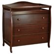 AFG Baby Kali II 4-in-1 Convertible Crib with Grace 3-Drawer Changer in Espresso