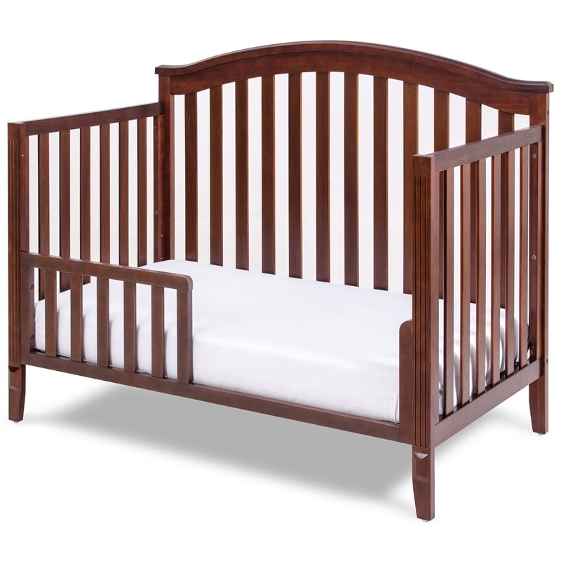 AFG Baby Kali II 4-in-1 Convertible Crib with Grace 3-Drawer Changer in Espresso