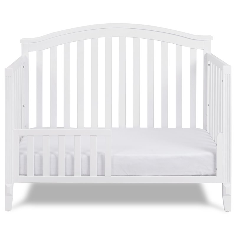 AFG Baby Kali II 4-in-1 Convertible Crib with Leila 2-Drawer Changer in White