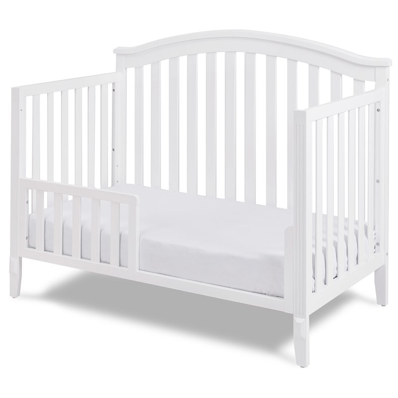 AFG Baby Kali II 4-in-1 Convertible Crib with Leila II 3-Drawer Changer in White