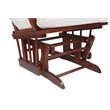 AFG Baby Alice Solid Wood Glider Chair and Ottoman in Espresso