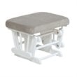 AFG Baby Alice Solid Wood Glider Chair and Ottoman in White