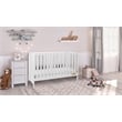 AFG Baby Furniture Mila II 3-in-1 Solid Wood Convertible Crib in White