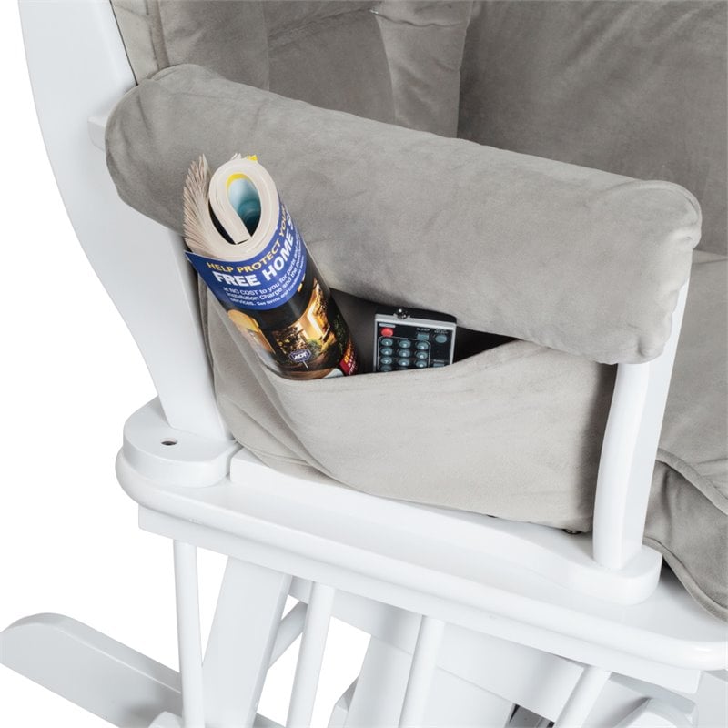AFG Baby Furniture Sleigh Glider Chair Cushions Set Gray