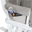 AFG Baby Furniture Sleigh Glider Chair Cushions Set Gray