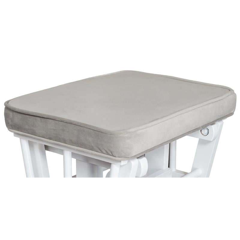 AFG Baby Furniture Sleigh Glider Ottoman Cushion Gray