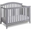 AFG Baby Furniture Kali II 4-in-1 Crib with Leila 2-Drawer Changing Table Gray