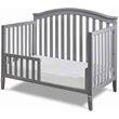 AFG Baby Furniture Kali II 4-in-1 Crib with Leila 2-Drawer Changing Table Gray