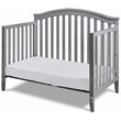 AFG Baby Furniture Kali II 4-in-1 Crib with Leila 2-Drawer Changing Table Gray